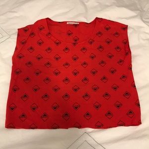 Marine Layer split back sleeveless shirt